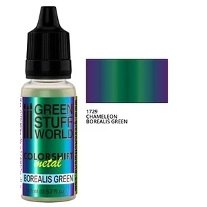 Pittura Camaleonte - BOREALIS GREEN - Aerografo Pennello Acrilico Metallico - Foto 1 di 4
