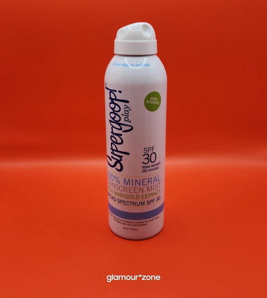 Supergoop Play FPS 30 100% Mineral Protetor Solar Névoa com Extrato de Calêndula, 177ml  - Imagem 1 de 1