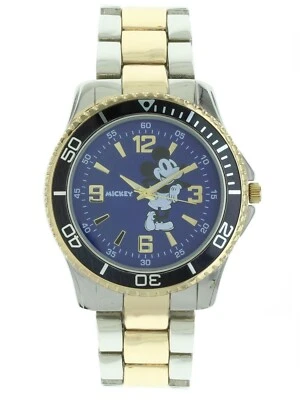 NIB collectable Men's Classic Style  DISNEY Mickey Mouse Watch Two Tone  - Image 1 of 3