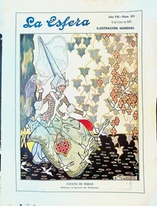 La Esfera Magazine January 10 1920 Arturo Rubinstein Justo Bou - Bild 1 von 2