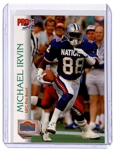 1992 Pro Set Michael Irvin Dallas Cowboys #409 - Picture 1 of 2
