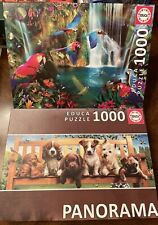 EDUCA  1000 PIECE PUZZLES (Lot of 2) PreOwned /Very Good Condition !