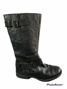UGG DAMIEN Woman’s Tall Motorcycle Lodge Riding Cowboy Boots Leather US 8 - Picture 1 of 10