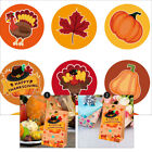  2 Sets Coated Paper Thanksgiving Stickers Plant Label Stakes Gifts