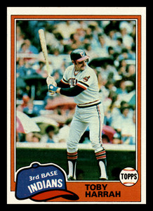 1981 Topps Toby Harrah  Cleveland Indians #721 VG-EX Baseball Card