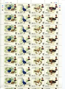 WWF BRUNEI 2001 faisán bulwer hoja completa conjunto de 10 montadas sin montar o nunca montadas sin correo para Australia - Imagen 1 de 1