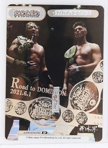 Taichi & Zack Sabre Jr. (NJPW/001B-P021 BP) - Rebirth NJPW trading Holo Card - Picture 1 of 3