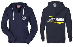 FELPA CON CAPPUCCIO FULL ZIP YAMAHA HOODIES STYLE YAMAHA MOTORCYCLES MOTO MOTOGP - Picture 1 of 4
