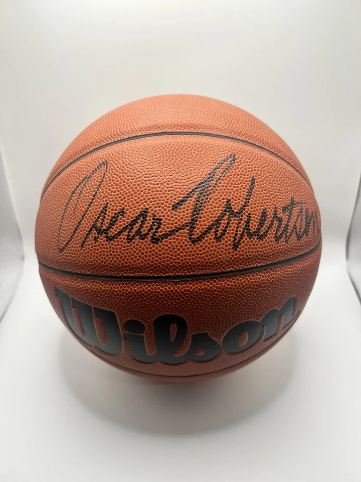 Oscar Robertson Signed Autographed Wilson Basketball JSA COA Bucks HOF - Image 1 of 2