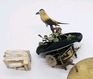 Antiker deutscher Automat mechanischer "Singender Vogel" Vogelkäfig Teile Lot Germany - Bild 1 von 19