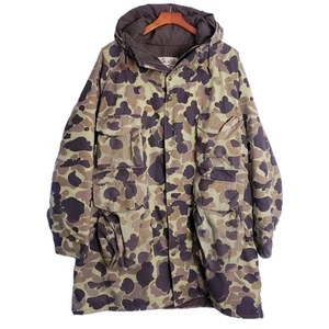 VTG Cabelas Hunting Jacket Mens XL Frogskin Camo Parka Coat Goretex Thinsulate - Picture 1 of 18