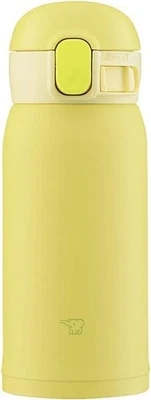 Zojirushi SM-WA36-YA Vacuum Insulated Mug 0.36L Stainless One-Touch Lemon - Image 1 of 4