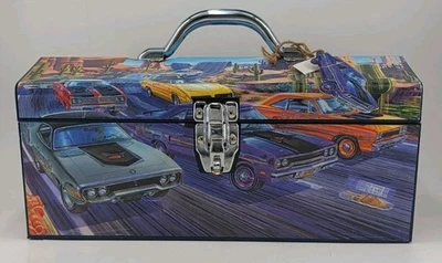 BEEP BEEP ! - ROADRUNNER CAR ART - ARTIST MICHAEL IRVINE ART 16" TOOLBOX - Image 1 of 4