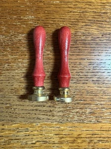 Wax Seal Stamps X2 With Inscriptions - Picture 1 of 3