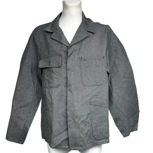 Vintage Workwear Chore Coat Jacket Gray Twill Thick Men Size 54 - Picture 1 of 7