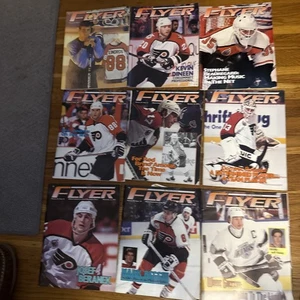 Philadelphia Flyer Magazine Program Lot Of 9 Vol 9 & 10. Heft 4,6,14,44,-6,8,12 - Bild 1 von 5