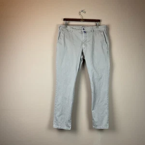 Meyer M5 Chino Pants Mens 36 X 30 Beige Flat Straight Cotton Spandex - Picture 1 of 15