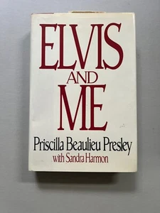 1985 Elvis and Me by Priscilla Beaulieu Presley W/ Sandra Harmon 1 Ed. HC/DJ - Picture 1 of 6