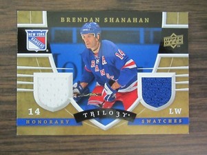 2008-09 Upper Deck Trilogy Honorary Swatches Brendan Shanahan Card Rangers (B60)