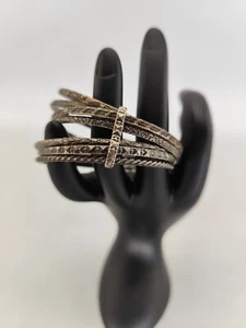 BRACELET ANCIEN 7 ANNEAUX ENFANT 5,8 CM DE DIAMETRE - Foto 1 di 2