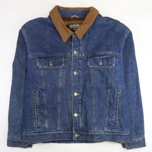 Chaqueta de camionero de mezclilla Woolrich talla XL forrada de lana - Imagen 1 de 5