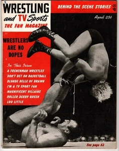 April 1951 Wrestling and TV Sports Magazine Third Issue Amazons of the Mat - Picture 1 of 5