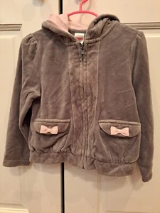 Gymboree Girls Size 4T Hoodie Gray And Pink EUC - Picture 1 of 4