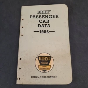 1956 Ethyl Corporation Brief Passenger Car Data Booklet Imperial Packard Rambler - Picture 1 of 17