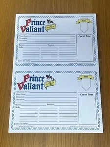 Prince Valiant: The Storytelling Game - Suplemento PAD DE PERSONAJES - Nuevo - Imagen 1 de 12