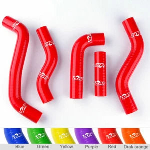 Red FOR suzuki RMZ250 2007 2006 2008 Silicone Radiator Hose Kit  - Foto 1 di 12