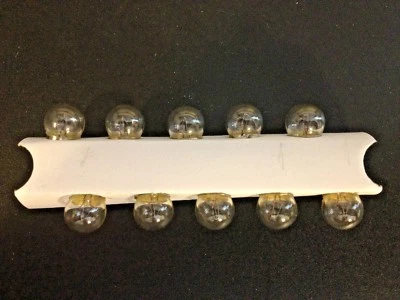 10 GMC 53 Clear Mini 12V Clock Instrument Panel Glove Box Lamps Light Bulbs NOS - Image 1 of 2