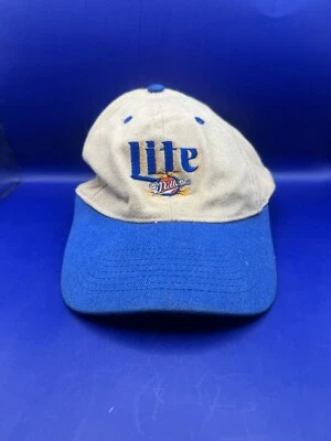 Gorra de béisbol vintage Miller Lite Beer Hat correa ajustable - billete preformado Foto 1 de 4