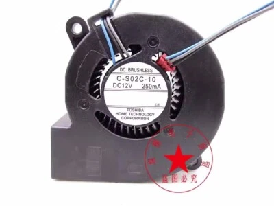 1PC Toshiba 6023 centrifugal projector turbine cooling fan C-S02C-10 250mA 12V - Image 1 of 3