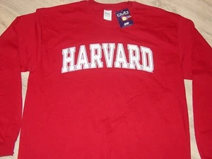 HARVARD University CRIMSON long sleeve T-Shirt NEW / TAG sz.... LARGE - Picture 1 of 10