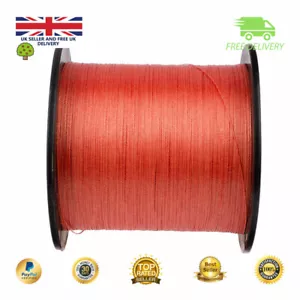Marcador de vástago rojo trenza de pesca Super Dyneema 100-2000M 12-90LB - Imagen 1 de 3