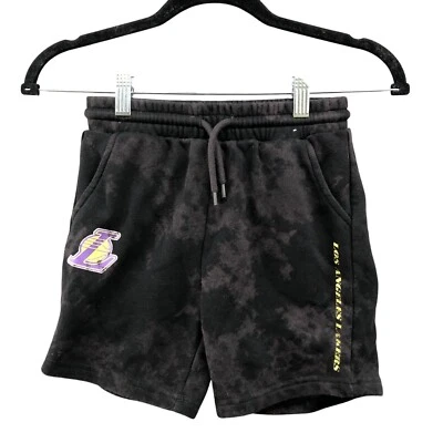 Kids Boys Size 7 NBA Los Angeles Lakers Sweat Shorts Tie Dye Black Girls - Image 1 of 4