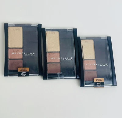 Lot Of 3 Maybelline New York Experts Wear Eyeshadow, Trio, 60T (0.13 Oz / 3.6 g) - Image 1 of 4
