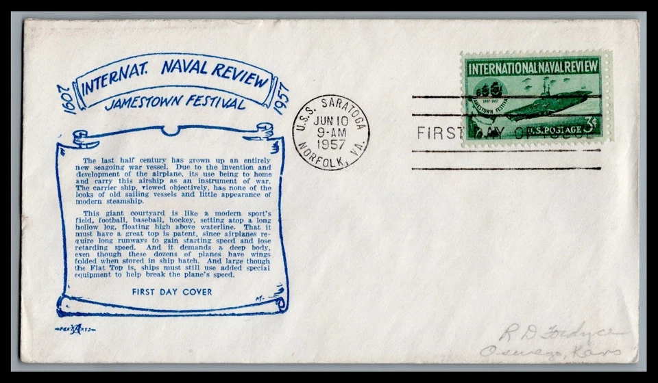 US FDC # 1196 4c Space Needle  Artmaster Plate Block  1962, 9p6306 - Image 1 of 1