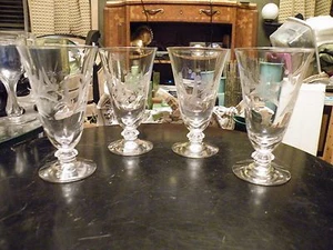 Set of 4 Elegant Sceptre 6017 Fostoria CYNTHIA Juice Stem's MINT - Bild 1 von 6