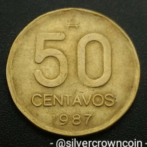 Argentina 50 Centavos 1987. KM#99. Half Dollar coin. Capped Liberty head. - Picture 1 of 7