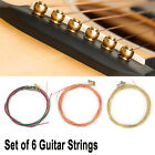 6 Guitar Strings Replacement Steel String For Electric Guitar 1st-6th