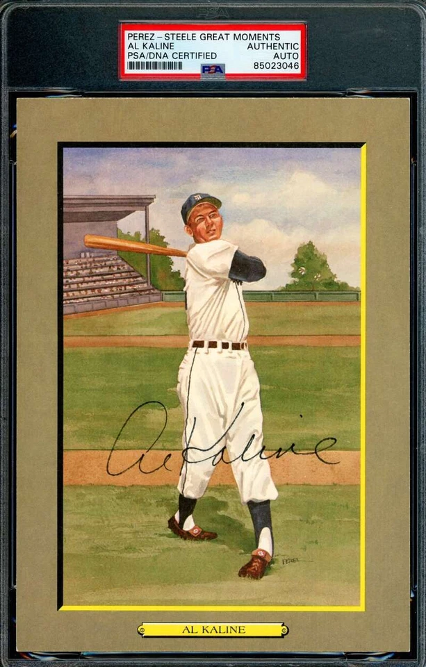 Открытка с автографом Эла Калина с сертификатом подлинности PSA DNA Perez Steele Great Moments - Изображение 1 из 1