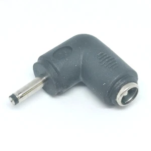 90° RIGHT ANGLE DC 5.5MM x 2.1MM FEMALE to DC 3.0MM x 1.1MM ANDROID NET MALE - Picture 1 of 4