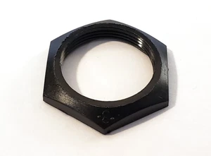 (8 pcs) Conxall Switchcraft 4291 Thermoplastic Black Hex Nut for 13/16"-27 UNS - Picture 1 of 1