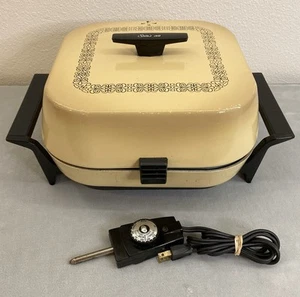 Electric frypan Sunbeam harvest gold Vintage works great vintage - Picture 1 of 9