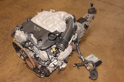 JDM INFINITI G35 VQ35DE ACELERACIÓN 6 VELOCIDADES MOTOR INTERCAMBIO ARNÉS ECU Foto 1 de 4