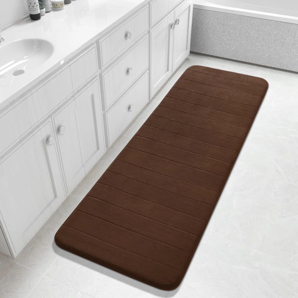 Yimobra Memory Foam Bath Mat Large Size60.2 Inches Soft and Comfortable ...