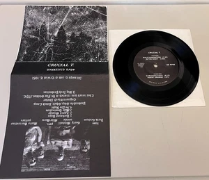 CRUCIAL T.-Darkened Days 7" Record 1982 CT-001 vtg punk hardcore metal - Bild 1 von 2