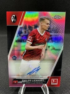 TOPPS CHROME 2021-22 PHILIPP LIENHART /75 ROOKIE RC FREIBURG AUTO BCA-PL - Imagen 1 de 2