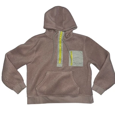 Sudadera con Capucha J Crew Polartec Sherpa Polar Para Mujer M Rosa Sudadera Chaqueta 1/2 Cremallera Foto 1 de 4